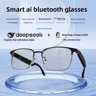AI Smart Glasses HY-G9 Bluetooth Translation Earphones