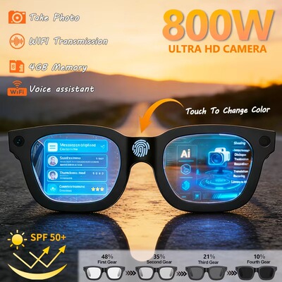 Smart Glasses camera Video OpenAI Translation  sunglasses