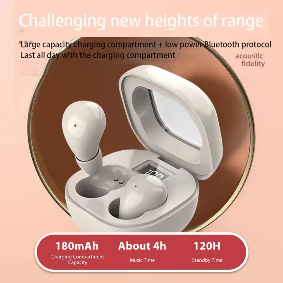 TWS Wireless Bluetooth Headphone InEar Sleep Earbuds Headset