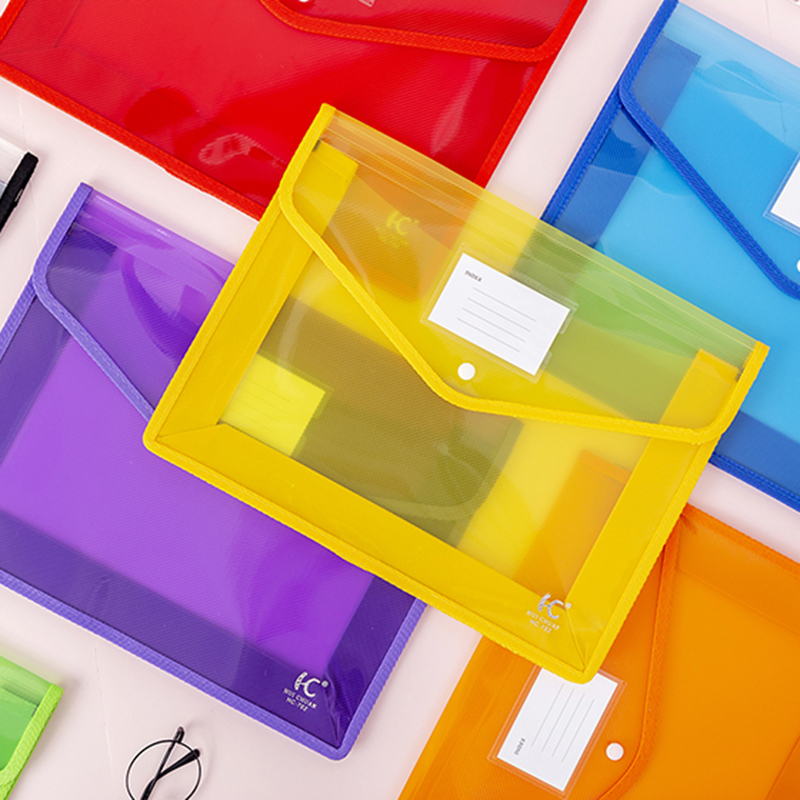 韩具a4防水文件袋加厚科目分类