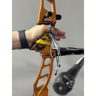 鱼小丸手作纯手工编绳竞技反曲弓护弓绳光弓防脱手保护绳射箭配件