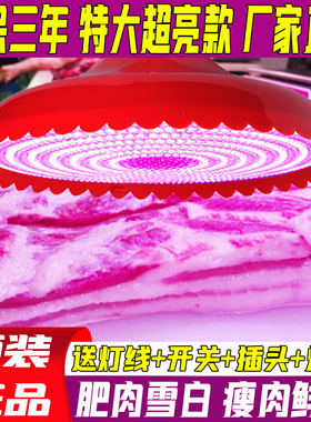 LED生鲜灯猪肉灯超亮冷鲜肉卖照肉灯海鲜水果卤菜卤肉熟食店专用