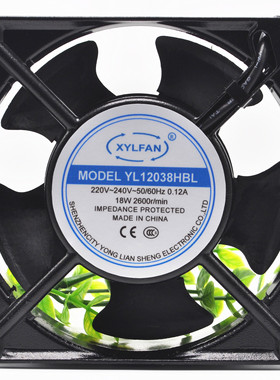 XYLFAN风机 MODEL YL12038HBL 散热风机 120X120 风机 轴承风机