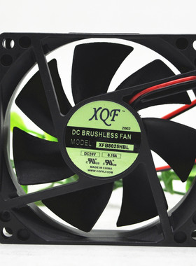 原装正品 XQF 24VDC 8CM 散热风扇 XFB8025HBL 0.15A 8厘米