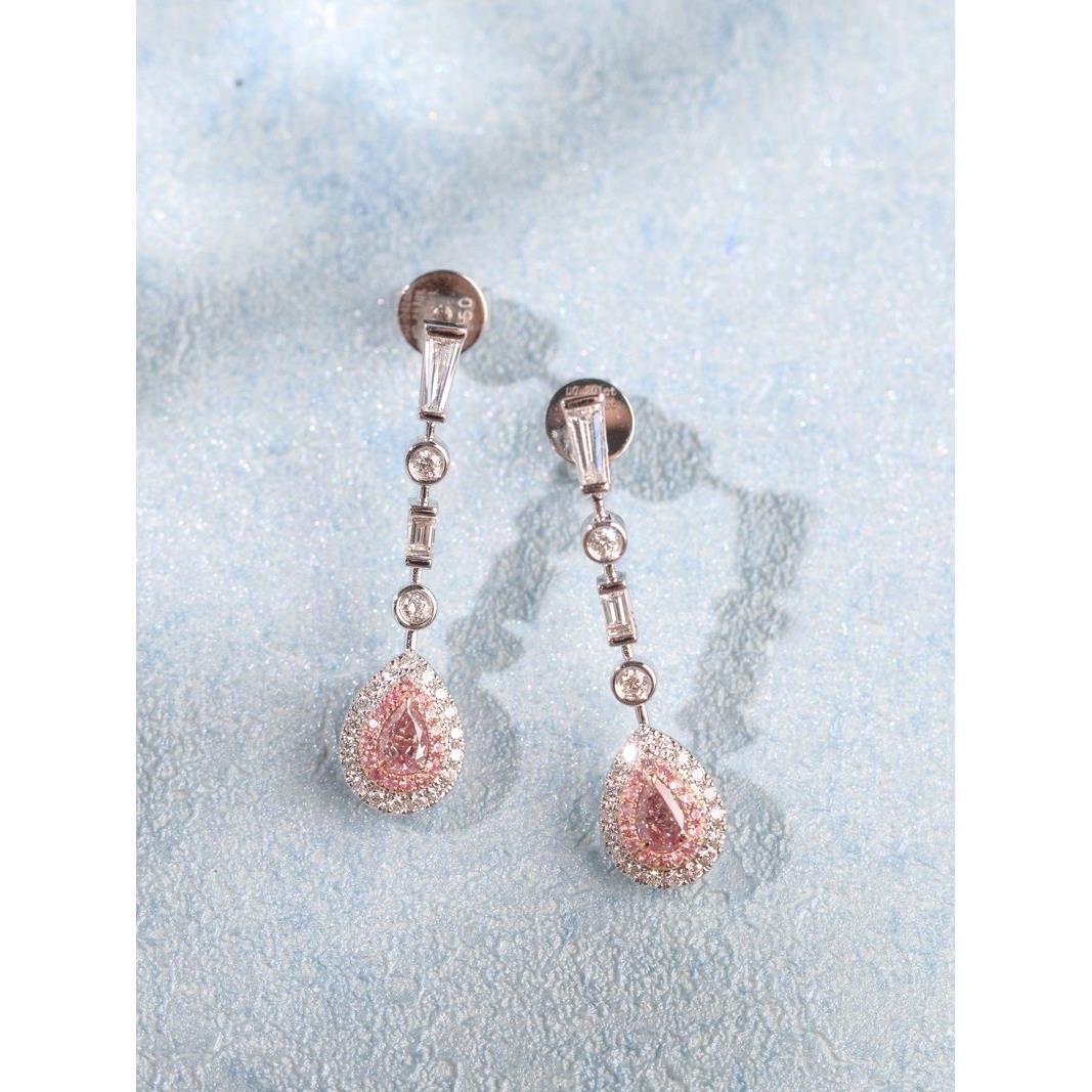 【私奔巴厘】然日韩网红高品质天然粉钻个性气质女款耳钉