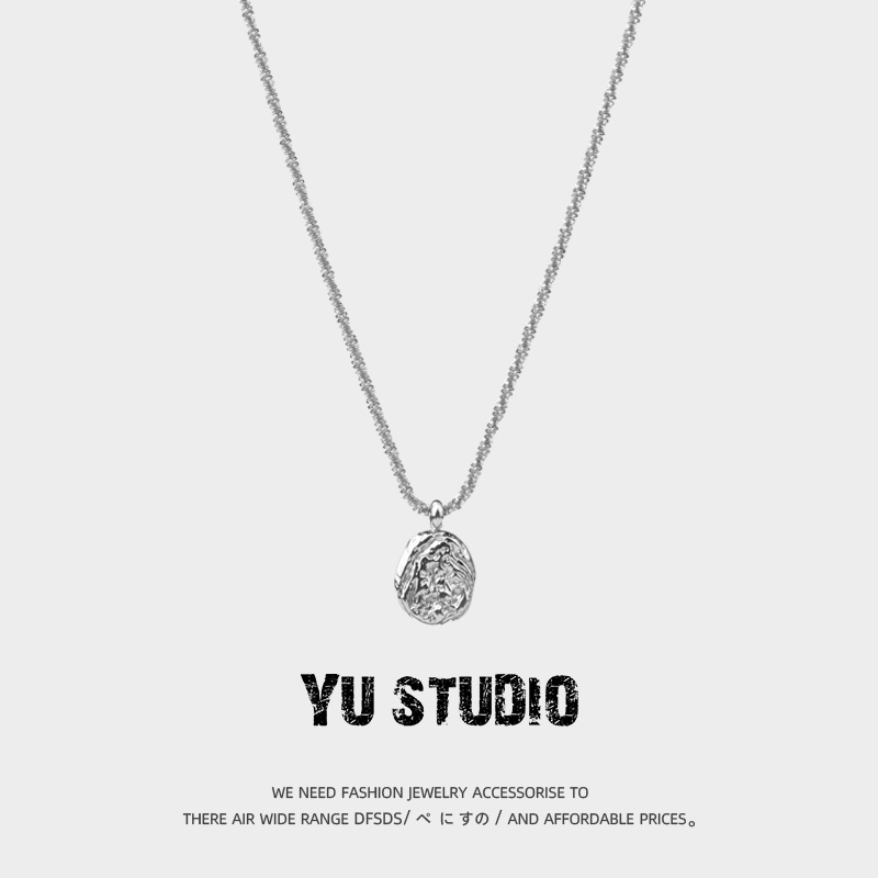 YUSTUDIO钛钢情侣小众项链