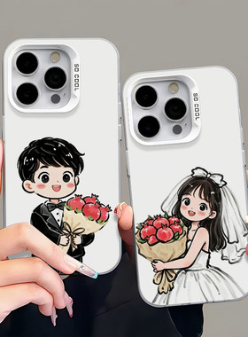 漫画适用iphone16promax苹果15新款13小米14大孔mate70p华为nova13情侣手机壳600/300OPPOFindX8防摔VIVOX200