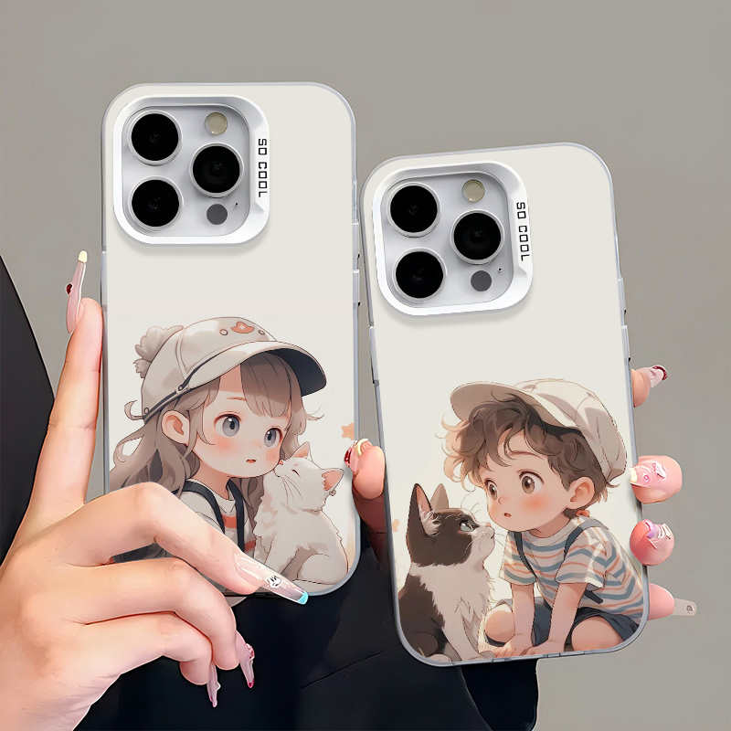 适用iphone16pro苹果14新款小米15Ultra华为nova13大孔mate70情侣手机壳OPPOFindX8荣耀不同型号VIVOX200狗狗