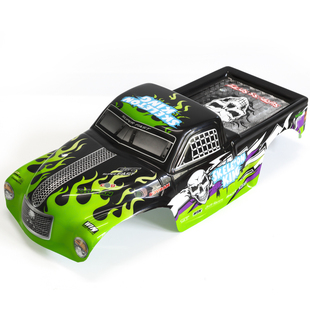 8骷髅王大脚越野车PVC车壳配件橡胶车轮轮胎 RC电动摇控车模型车1