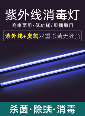 紫外线消毒灯杀菌除螨家用低功耗即插即用臭氧双重杀菌无死角