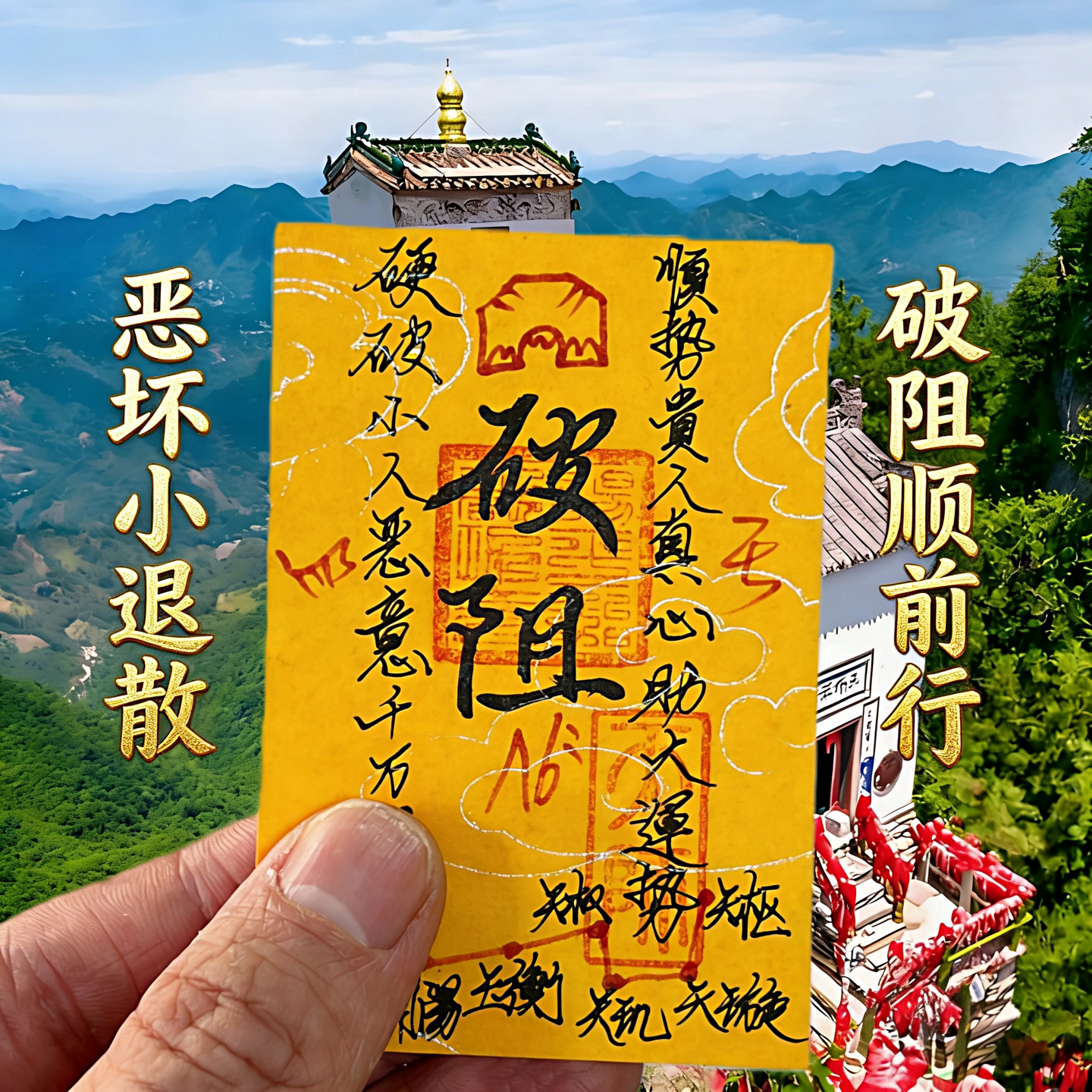 朱砂防小借神器平安好运绘物件男女人护身财源暴富驱保手机贴符卡