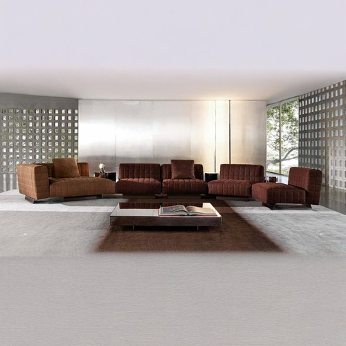 意大利现代时尚简约沙发组合