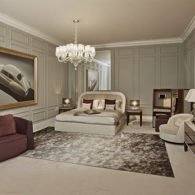 FFDN真皮现代轻奢北欧床时尚高级