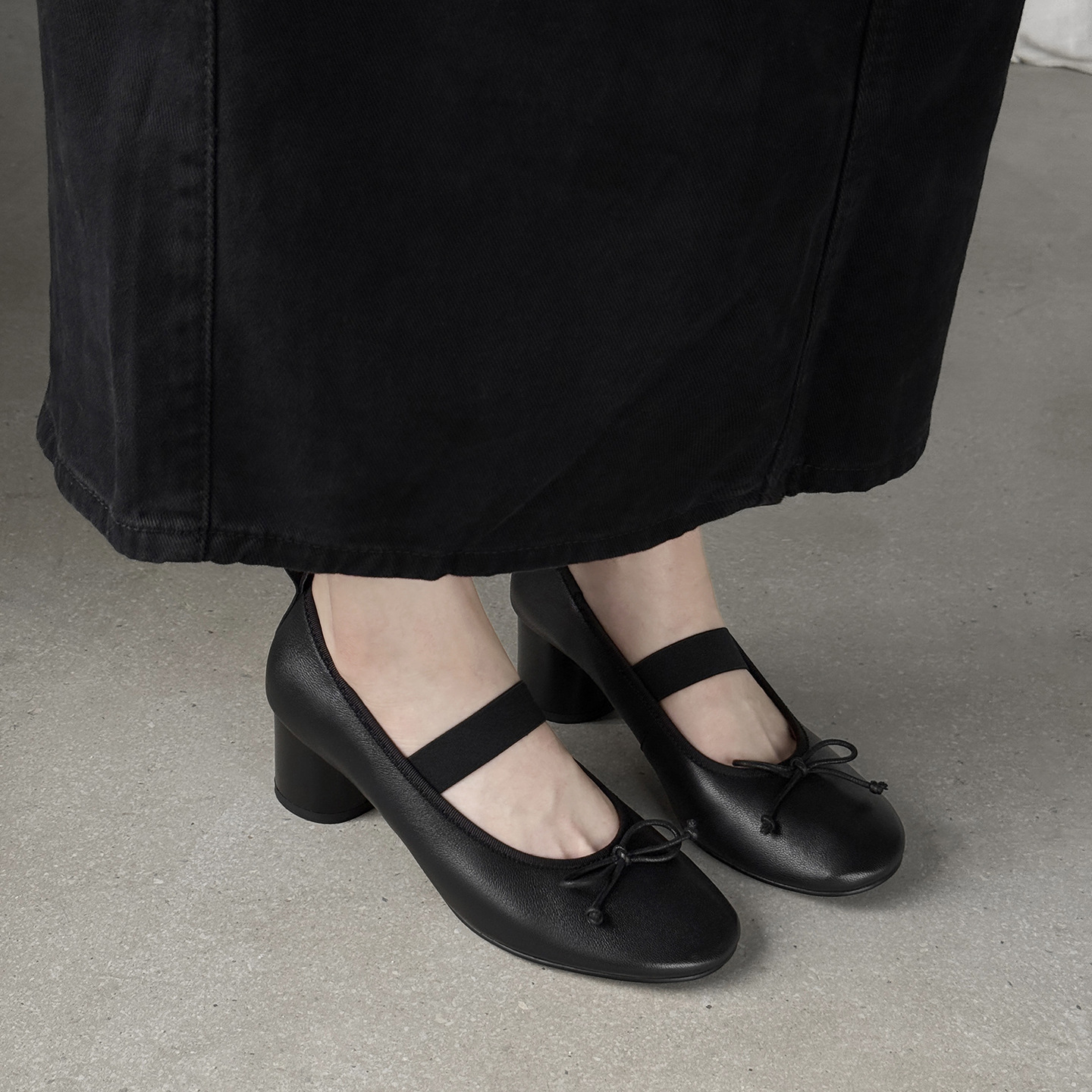 法式复古风蝴蝶结玛丽珍鞋新款圆头浅口百搭温柔单鞋女小皮鞋婚鞋
