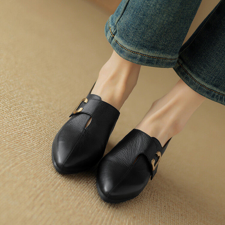 羊皮乐福鞋女2024春秋款真皮尖头粗跟深口单鞋软皮软底中跟小皮鞋,居家布艺,居家婚庆拖鞋,淘宝优惠券,粉丝福利购,淘宝优惠卷