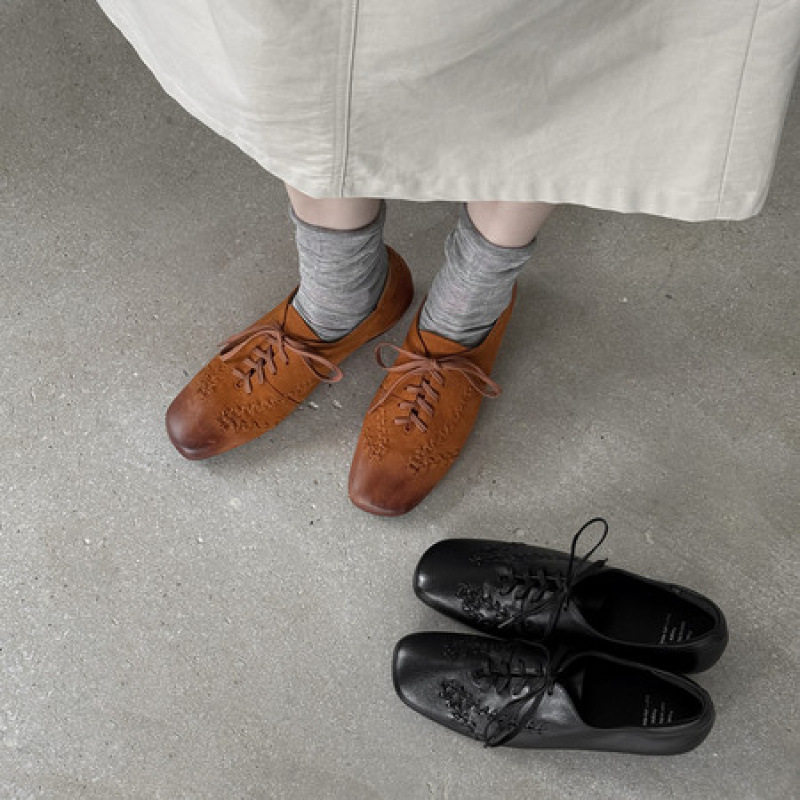 英伦新款真皮复古编织镂空平底单鞋女百搭系带休闲鞋小众设计皮鞋,运动/瑜伽/健身/球迷用品,广场舞鞋,淘宝优惠券,粉丝福利购,淘宝优惠卷