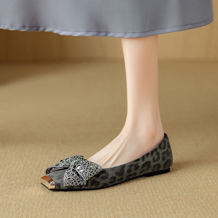 里外羊皮 1cm~设计感法式方头水钻蝴蝶结软底百搭浅口单鞋春秋粗~,户外/登山/野营/旅行用品,登山鞋/徒步鞋,淘宝优惠券,粉丝福利购,淘宝优惠卷