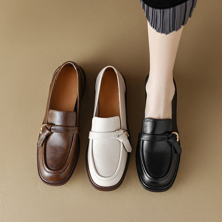 2024春季新款复古圆头低跟乐福鞋里外全皮一脚蹬休闲粗跟女单鞋,户外/登山/野营/旅行用品,登山鞋/徒步鞋,淘宝优惠券,粉丝福利购,淘宝优惠卷