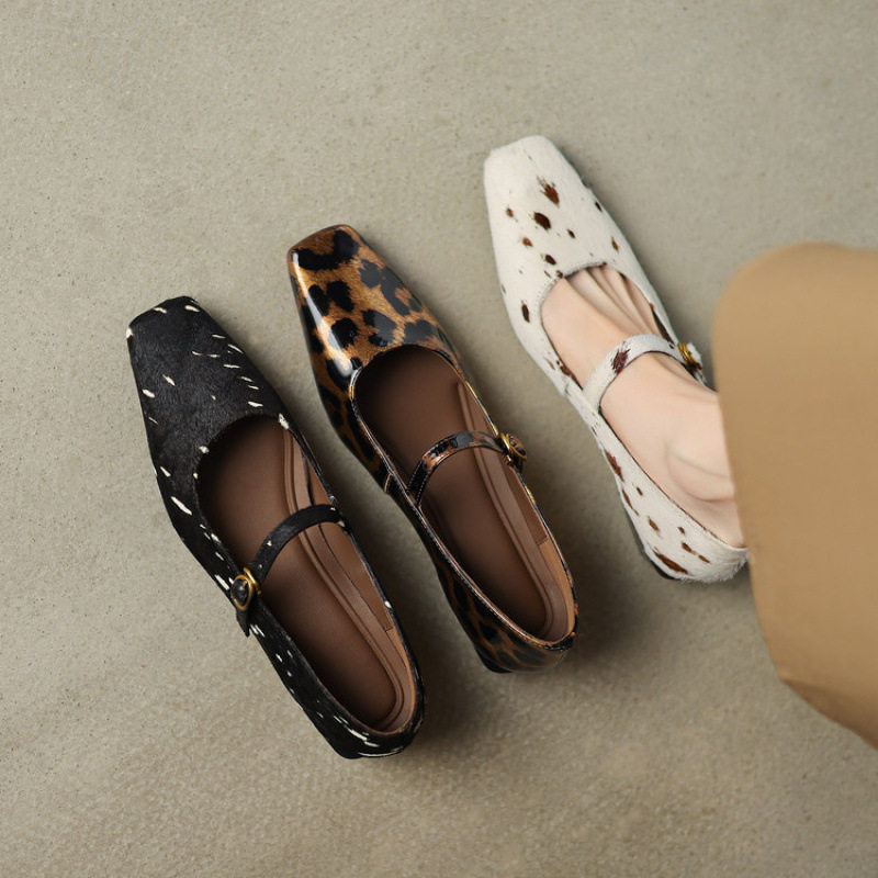 法式复古豹纹真皮粗跟一字带玛丽珍鞋女春季新款低跟方头浅口单鞋,居家布艺,居家婚庆拖鞋,淘宝优惠券,粉丝福利购,淘宝优惠卷
