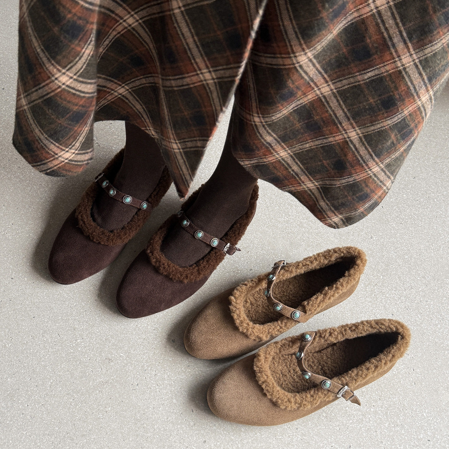 法式复古牛翻皮内增高一字扣带玛丽珍鞋冬季加绒巨好看百搭单鞋女,居家布艺,居家婚庆拖鞋,淘宝优惠券,粉丝福利购,淘宝优惠卷