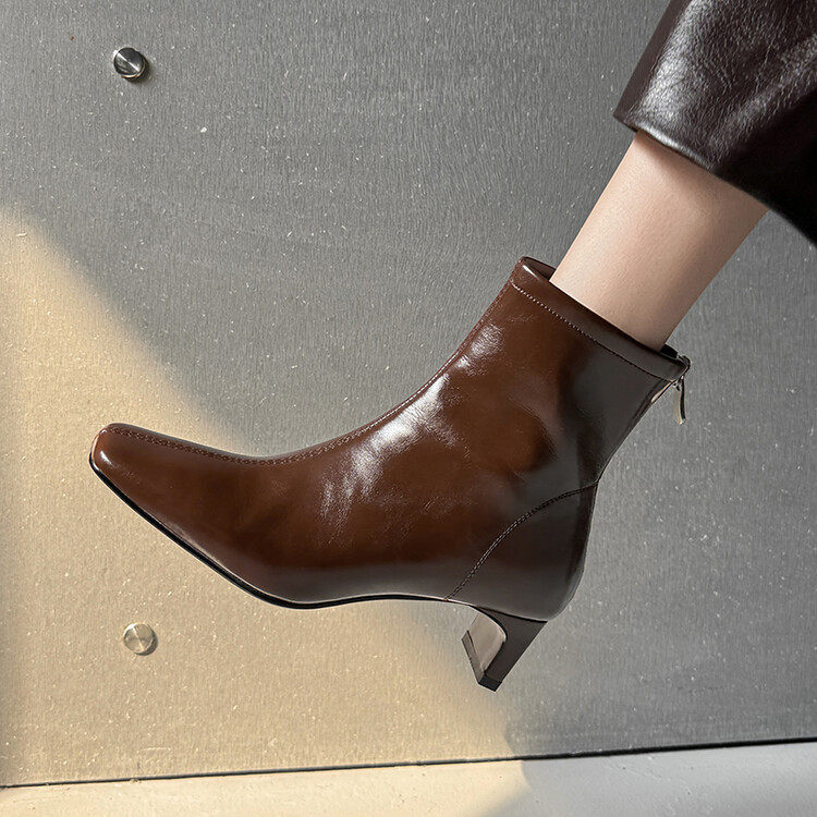 法式复古方头粗跟短靴女春秋单靴2024年秋季新款高跟瘦瘦靴子踝靴,户外/登山/野营/旅行用品,登山鞋/徒步鞋,淘宝优惠券,粉丝福利购,淘宝优惠卷