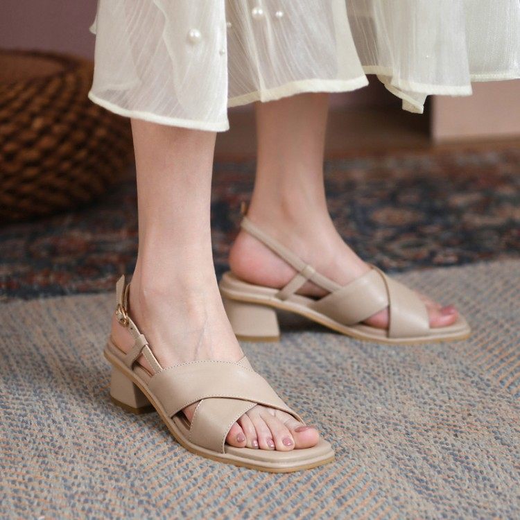 交叉凉鞋女夏大码40胖宽脚女鞋41胖mm43高跟鞋加宽42加肥加宽粗跟,居家布艺,居家婚庆拖鞋,淘宝优惠券,粉丝福利购,淘宝优惠卷