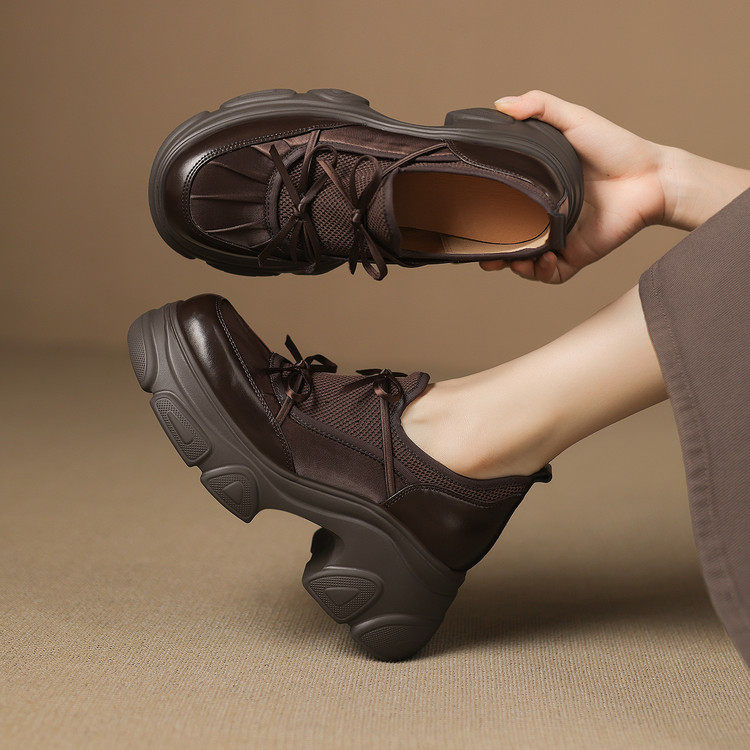 明星款2025新款系带轻便运动鞋厚底芭蕾老爹鞋休闲鞋女德训鞋单鞋,运动/瑜伽/健身/球迷用品,广场舞鞋,淘宝优惠券,粉丝福利购,淘宝优惠卷