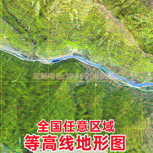 中国境CAD地形图DWG格式等高线地图工程地形图标注地名道路河流