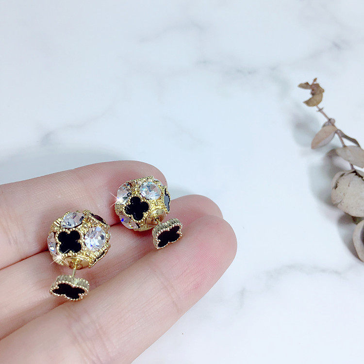 925银针日韩版韩国时尚百搭东大门个性欧美名媛网红简约耳钉耳环