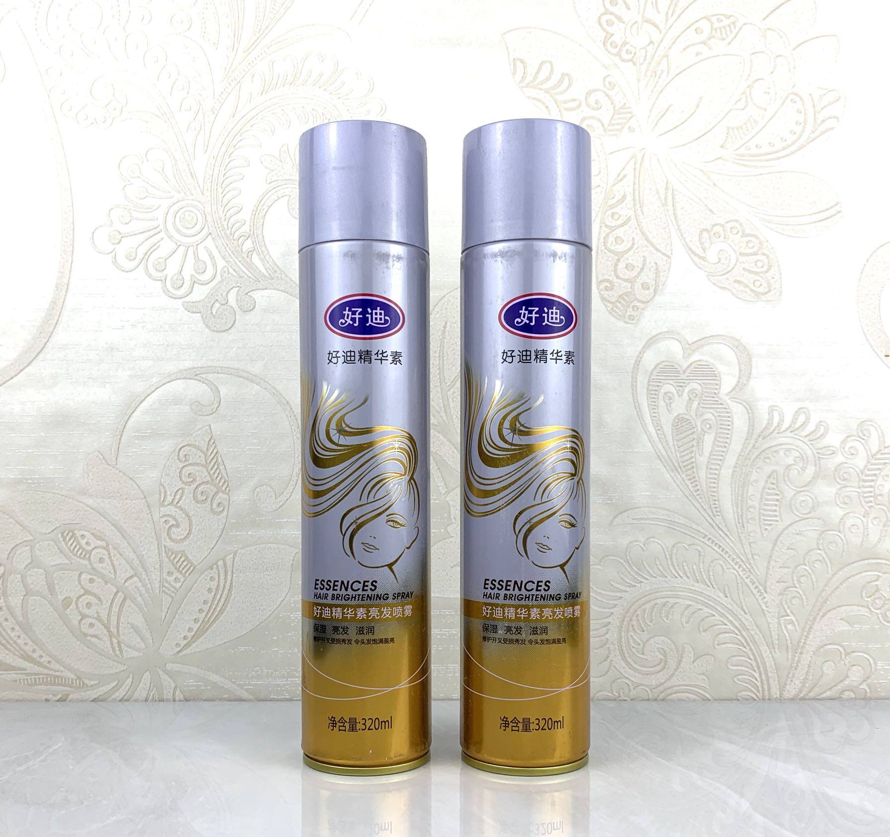 2瓶装 广州好迪精华素亮发喷雾保湿亮发 好迪喷发油320ml 头油