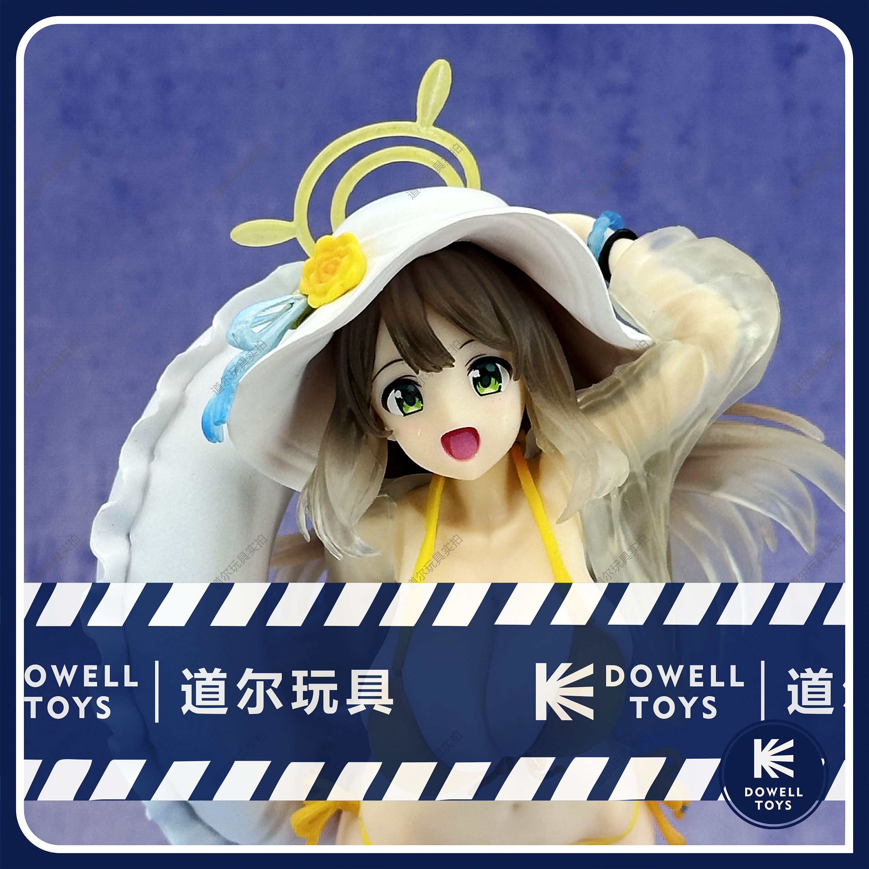 【蔚蓝档案】十六夜野宫比基尼泳装海滩泳圈优质手办动漫国产实拍