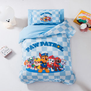 汪汪队纯棉幼儿园被子三件套宝宝午睡专用被褥婴儿床品全棉六件套