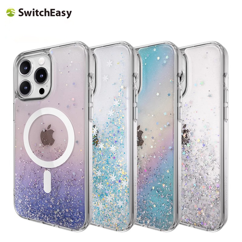 Switcheasy鱼骨牌新款苹果手机壳星砂系列防摔保护套适用于iPhone15proMax14