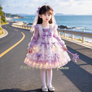 库洛米公主裙2026新款女童连衣裙女宝宝生日宴小礼服儿童独特裙子