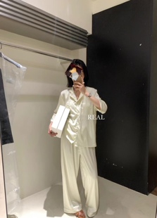 两件套 METWO 超舒适贵气天丝莫代尔七分袖 套装 冰丝睡衣家居服长袖