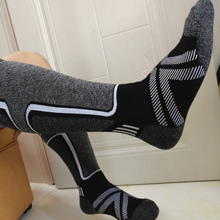 大号宽松大脚加长美利奴羊毛羊绒434445474849速干纯棉保暖滑雪袜