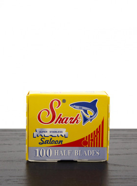 鲨鱼SHARK单刃刀片安全剃须刀片不锈钢单刃剃须修面修眉刀100片装
