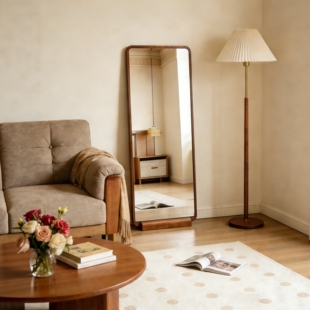 全身镜穿衣镜落地镜家用挂墙镜子试衣镜服装 店卧室不占空间中古风