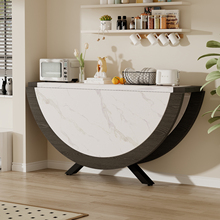 实木餐桌圆桌折叠餐桌家用小户型饭桌便携式新中式中古风2025新款