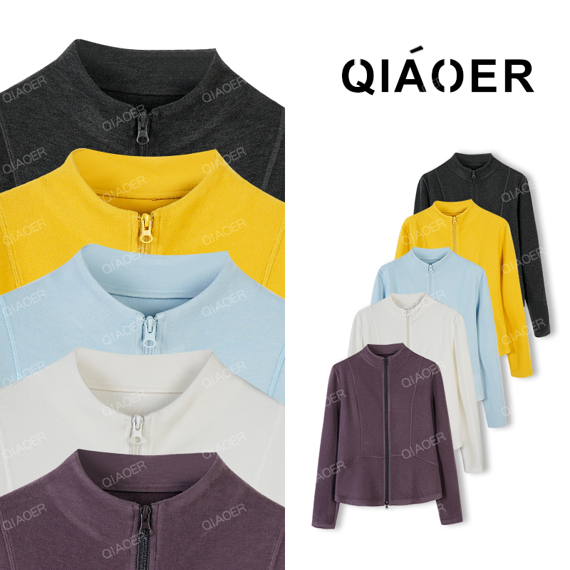 乔儿定制【蚂蚁腰线2.0】羊毛莱赛尔磨毛抓绒衣长袖加绒卫衣女