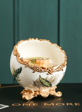 创意钥匙收纳摆件桌面垃圾桶客厅零食果盘门口鞋柜家居装饰品礼物