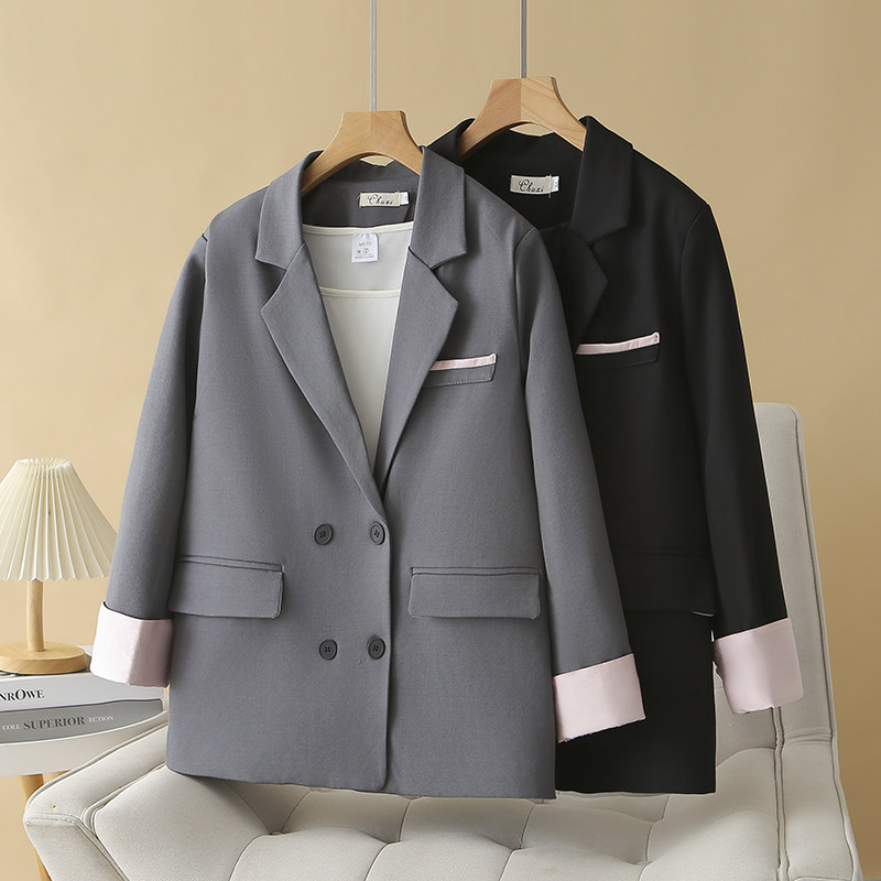 大码女装2024秋冬新款百搭显瘦国风遮肚子胖mm西装200斤外套,女装/女士精品,常规大码外套,淘宝优惠券,粉丝福利购,淘宝优惠卷