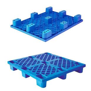 仓库防潮地台板 库1210九脚网格塑料托盘 叉车四面进叉加厚塑胶销
