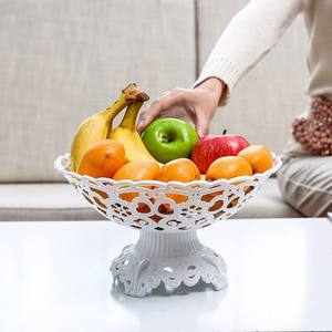 现代客厅家用水果篮欧式果盘水果盘创意时尚干果点心盘茶几糖果d