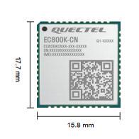 移远EC800K模块4G cat 1物联网工业仪表售货机POS机远传终端
