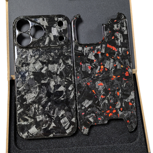 17promax适用iphone16promax苹果13proMax锻造碳纤维14plus手机壳防摔15pro保护套12个性 创意高档紫金箔mini