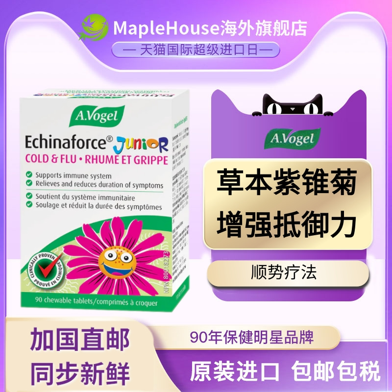 加拿大儿童紫锥菊含片增强抵御