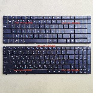 N53 X53S键盘俄文 K55D A52J X54H X55V K52J K53S A53S N61 ASUS