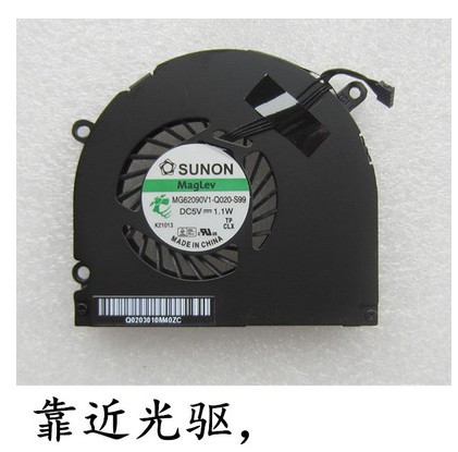 适用 苹果 B470 A1286 MB985 Apple MacBook Pro 15寸散热CPU风扇