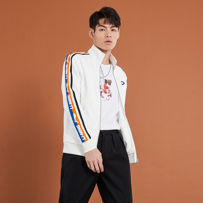 李宁卫衣运动时尚系列立领男女款